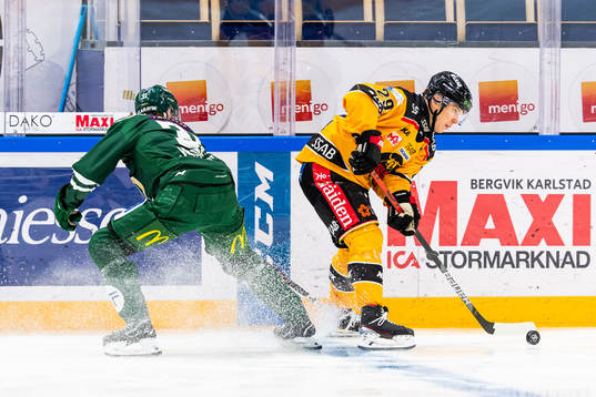 Färjestads Carl Jakobsson och Luleås Erik Gustafsson