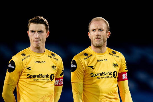 Marius Høibråten and Vegard Leikvoll Moberg of Bodø/Glimt