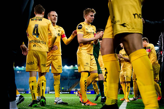 Vegard Leikvoll Moberg and Isak Amundsen of Bodø/Glimt