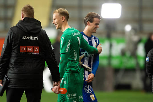Häckens målvakt Pontus Dahlberg och IFK Göteborg August