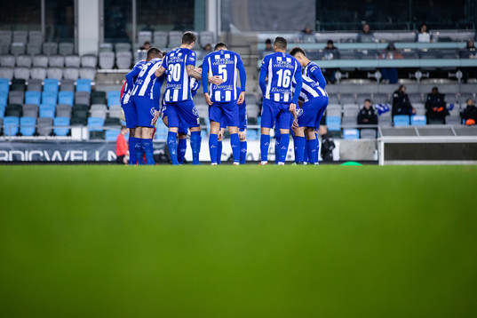 IFK Göteborg samlade innan fotbollsmatchen i Allsvenskan