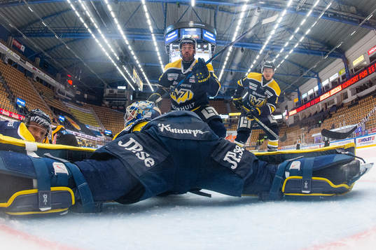 s Didrik Strömberg, målvakt Hugo Alnefelt, Niklas Arell