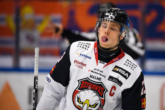 Malmö Redhawks Christoffer Forsberg deppar