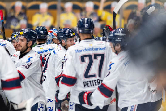 Linköpings Henrik Törnqvist jublar med lagkamrater