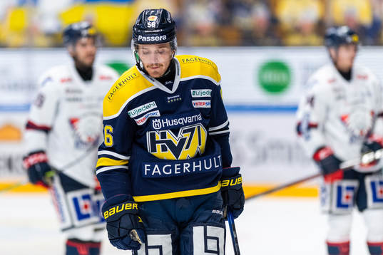 s HV71:s Fredrik Forsberg deppar