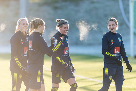 Hanna Glas, Magdalena Eriksson, Olivia Schough och Nathalie