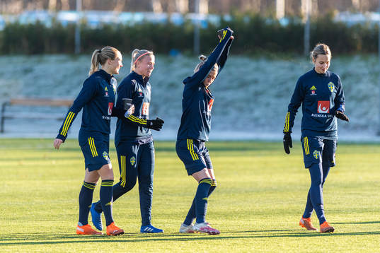 Hanna Glas, Magdalena Eriksson, Olivia Schough och Nathalie