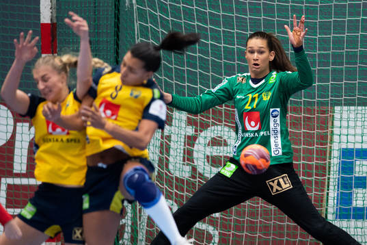 Sveriges målvakt Evelina Eriksson