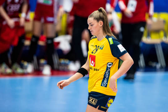 Sveriges Kristin Thorleifsdottir deppar