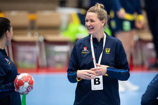 Sveriges assisterande förbundskapten Johanna Wiberg