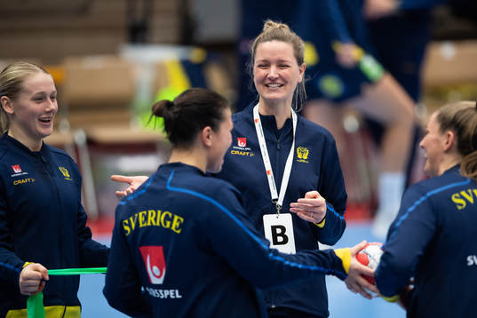 Sveriges assisterande förbundskapten Johanna Wiberg