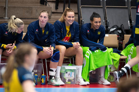 Sveriges Linn Blohm, Johanna Westberg och Jamina Roberts