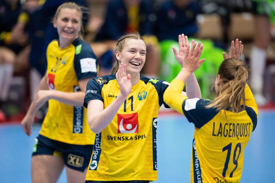 Sveriges Johanna Forsberg jublar