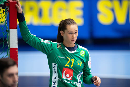 Sveriges målvakt Evelina Eriksson