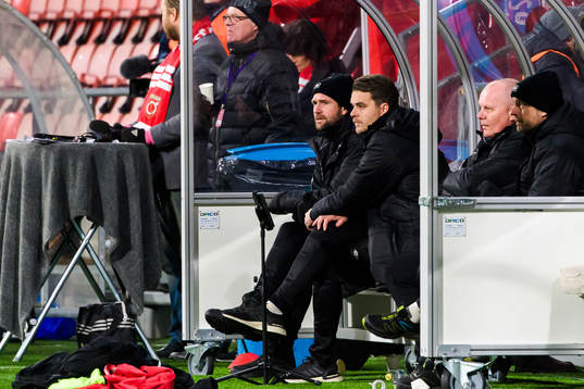 Degerfors tränare Tobias Solberg och tränare Andreas