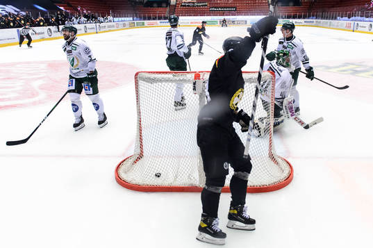 Färjestads Jens Westin, Sebastian Erixon och målvakt