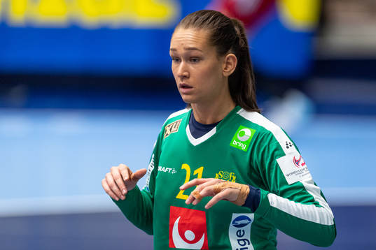 Sveriges målvakt Evelina Eriksson