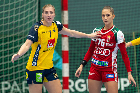 Sveriges Linn Blohm och Ungerns Fanny Helembai