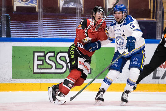 Malmö Redhawks Emil Sylvegård och Leksands Daniel