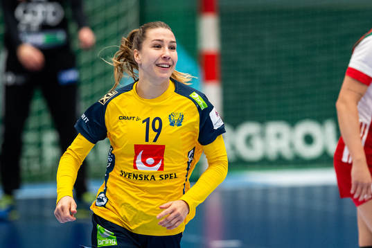 Sveriges Anna Lagerquist jublar