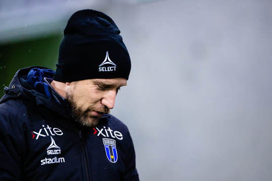 Sirius tränare Henrik Rydström deppar