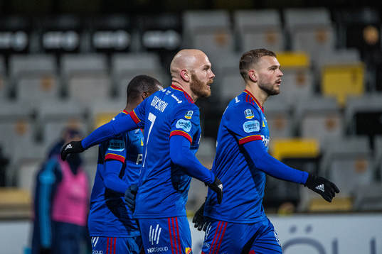 Djurgårdens Magnus Eriksson jublar