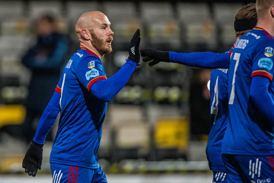 Djurgårdens Magnus Eriksson jublar