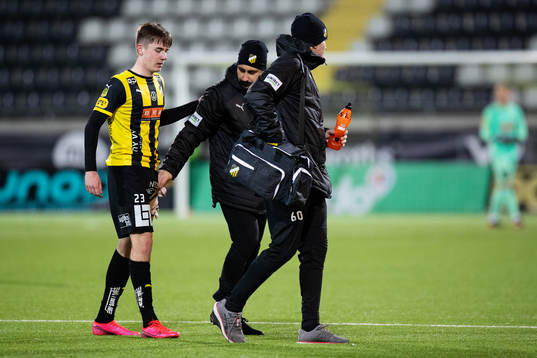 Häckens Patrik Wålemark utgår