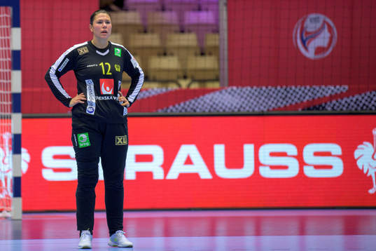 Goalkeeper Filippa Idehn of Sweden looks dejected