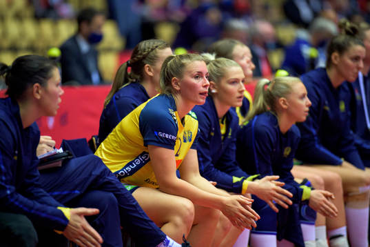 Isabelle Gullden of Sweden looks dejected
