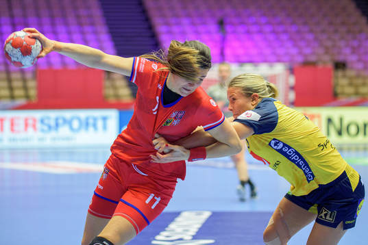 Michaela Hrbkova of Czech Republic and Johanna Forsberg of
