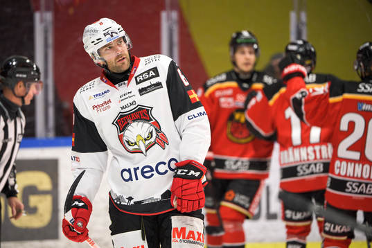Malmö Redhawks Patrik Hersley deppar