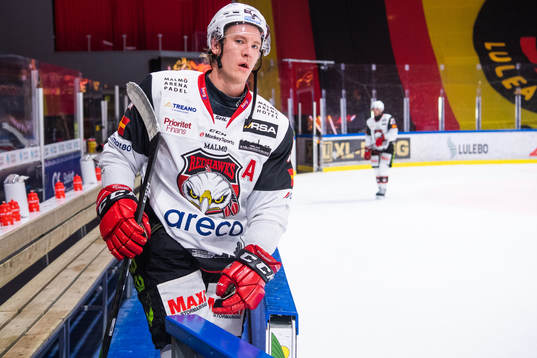 Malmö Redhawks Emil Sylvegård deppar