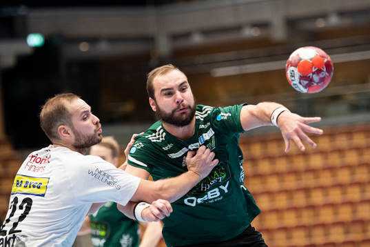 Helsingborgs Emil Andersson och Redbergslids Eric Forsell