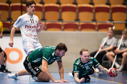 Helsingborgs Mattias Thynell och Emil Hansson