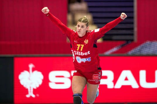 Majda Mehmedovic of Montenegro celebrates