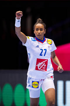 Estelle Nze Minko of France celebrates