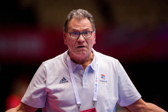 Oliver Krumbholz, head coach of France reacts