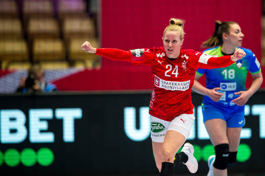 Mia Rej Bidstrup of Denmark celebrates