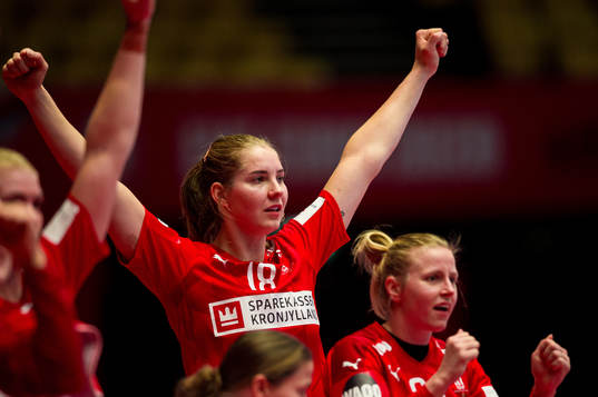 Mette Tranborg of Denmark celebrates