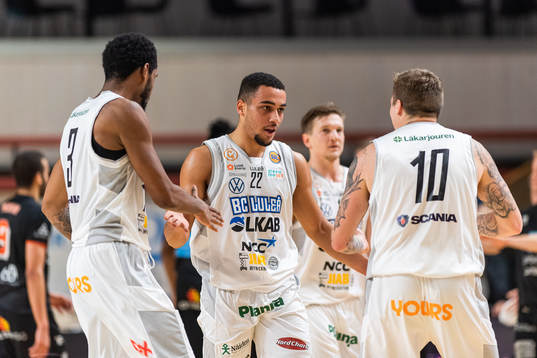 Luleås Antonio Davis Jr, Denzel George och Axel Nordström