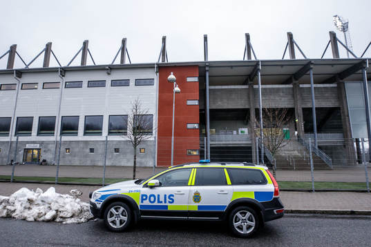 Iver Arena innan fotbollsmatchen i Superettan mellan