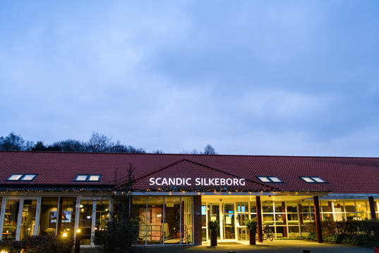 Exterior view of Scandic Silkeborg, the player's hotel for