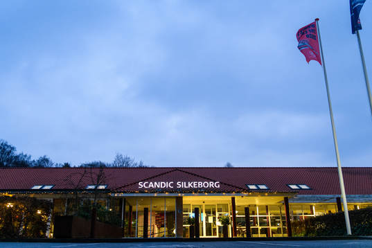 Exterior view of Scandic Silkeborg, the player's hotel for