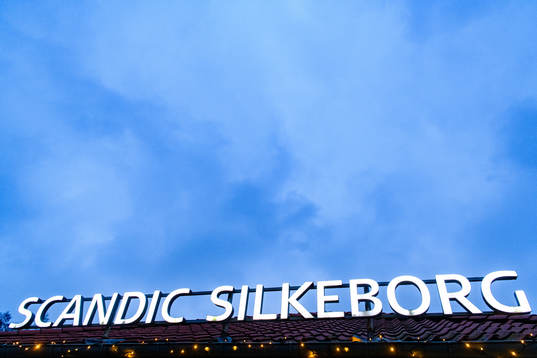 Exterior view of Scandic Silkeborg, the player's hotel for