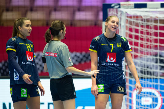 Linn Blohm of Sweden reacts