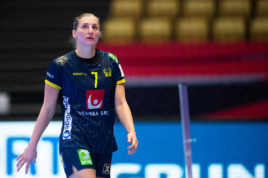 Linn Blohm of Sweden looks dejected