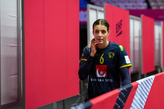 Carin Strömberg of Sweden looks dejected