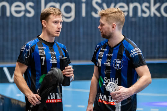 Helsingborgs Kristoffer Fält och Max Wahlgren deppar