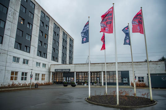 Exterior view of Scandic Kolding, the player's hotel in
